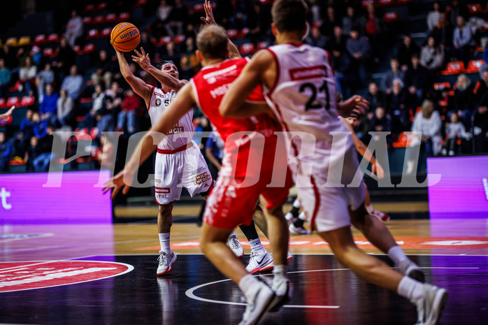 Basketball, Win2Day Superliga 2024/25, Grunddurchgang 13.Runde, BC Vienna, Traiskirchen Lions, Mustafa Hassan Zadeh (5)