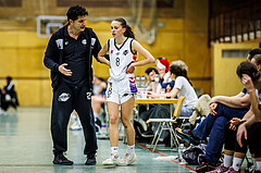 Basketball, Win2Day Basketball Damen Superliga 2023/24, Grunddurchgang 6.Runde, Vienna United, Vienna Timberwolves, Vedran Schuch (Head Coach), Jula Schmidt (8)