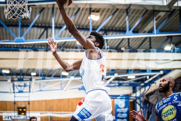 Basketball, ABL 2018/19, Grunddurchgang 35.Runde, Oberwart Gunners, Gmunden Swans, Dwane Miner (6)