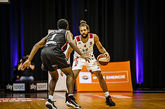 Basketball, bet-at-home Basketball Superliga 2020/21, Grunddurchgang 17.Runde, BC Vienna, Flyers Wels, Richaud Pack (4)