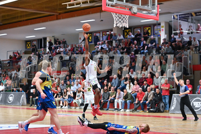 Basketball, Superliga 2024/25, 9. Plazierungsrunde, Flyers Wels vs. UBSC Graz,