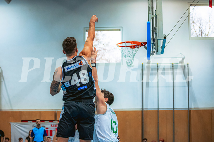 Basketball, Basketball Zweite Liga 2022/23 Playoff, Viertelfinale Spiel 2, Union Deutsch Wagram, Raiders Tirol, Timur Bas (48)