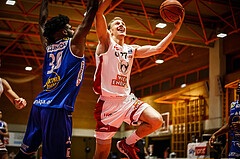 Basketball, Basketball Austria, Cup Final Four 2021/22 
Halbfinale 2, BC Vienna, Gmunden Swans, Adin Vrabac (27)