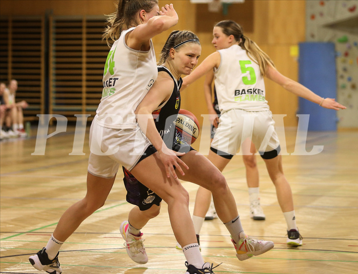 Basketball Damen Superliga 2021/22, Grunddurchgang 8.Runde Basket Flames vs. Vienna United


