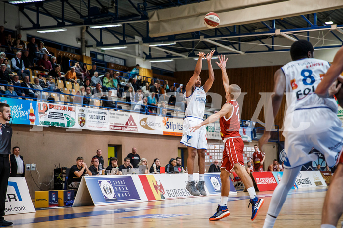 Basketball, Admiral Basketball Superliga 2019/20, Grunddurchgang 8.Runde, Oberwart Gunners, Traiskirchen Lions, Lawrence Alexander (6)