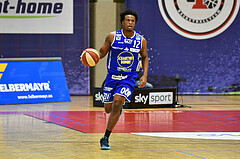 Basketball Superliga 2020/21, Grunddurchgang 6.Runde Flyers Wels vs. Swans Gmunden, Stephon Jelks (12)

