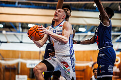 Basketball, win2day Basketball Superliga 2024/25, Grunddurchgang Runde 19, Oberwart Gunners, BBC Nord Dragonz, Edi Patekar (9)