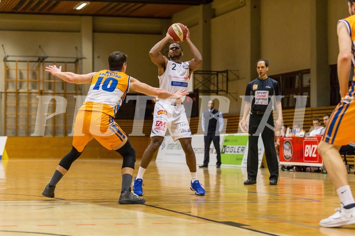 Basketball, 2.Bundesliga, Grunddurchgang 17.Runde, Mattersburg Rocks, BBU Salzburg, Royce Woodridge (2)