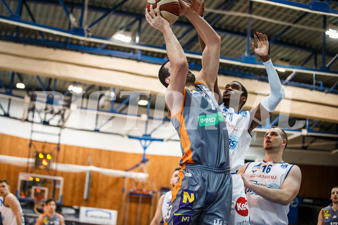 Basketball, bet-at-home Basketball Superliga 2020/21, Platzierungsrunde, 2. Runde, Oberwart Gunners, Klosterneuburg Dukes, Edin Bavcic (13)