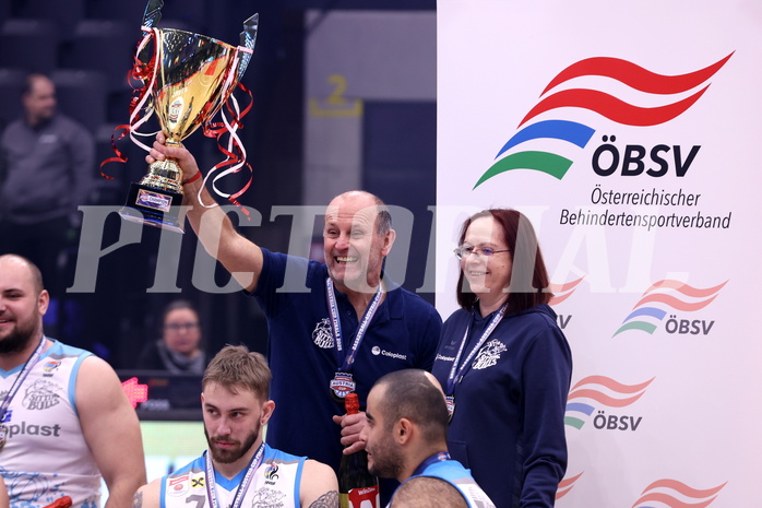 19.01.2025, Graz, Raiffeisen Sportpark, Rollstuhl BB Cup 2025, Finale, Flinkstones Graz vs Sitting Bulls Klosterneuburg,  