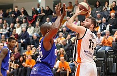 Basketball ABL 2015/16 Grunddurchgang 14.Runde BK Dukes Klosterneuburg vs. Oberwart Gunners