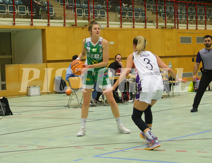 Basketball Damen Superliga 2023/24, Grunddurchgang 13.Runde Vienna United vs. UBI Graz