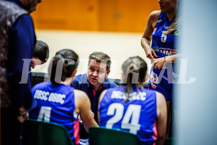 Basketball, Win2Day Basketball Damen Superliga 2023/24, Grunddurchgang 4.Runde, Vienna Timberwolves, UBSC-DBBC Graz, Edvin Brkic(Head Coach)