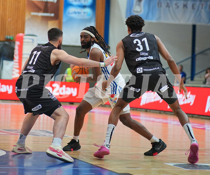Basketball Superliga 2024/25, Playoffs, Viertelfinale Spiel 1 Oberwart Gunners vs. Kapfenberg Bulls