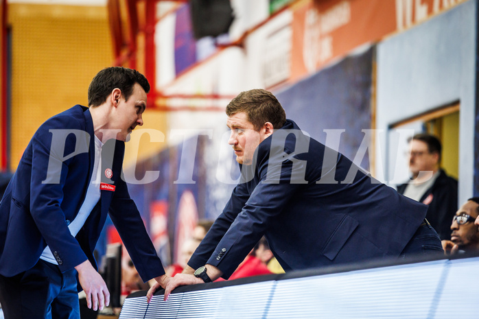 Basketball, win2day Basketball Superliga 2024/25, Grunddurchgang 18.Runde, Traiskirchen Lions, UBSC Graz, Benedikt Danek (Head Coach)