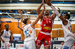 Basketball, bet-at-home Basketball Superliga 2020/21, Grunddurchgang, 18. Runde, Oberwart Gunners, Traiskirchen Lions, Dani Koljanin (17)