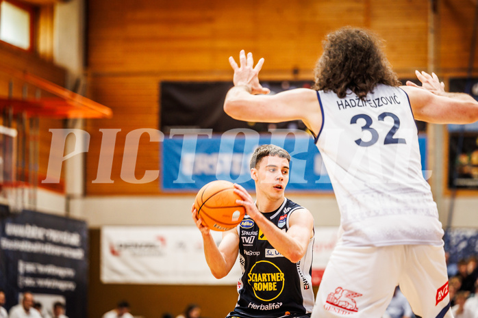 Basketball, win2day Basketball Superliga 2024/25, Playoffs Halbfinale 4. Spiel, BBC Nord Dragonz, Gmunden Swans, Vuk Zivanovic (4)