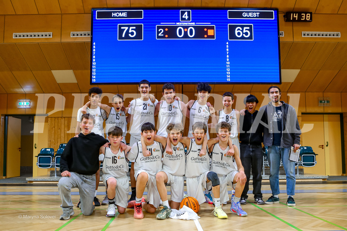 07.12.2024 Österreichischer Basketballverband 2024/25, SLMU14, Basket Flames WAT vs. KOS Celovec

