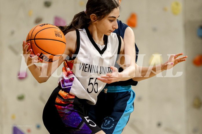 23.02.2025 Österreichischer Basketballverband 2024/25, SLWU14 Vienna United vs. Vienna Timberwolves
