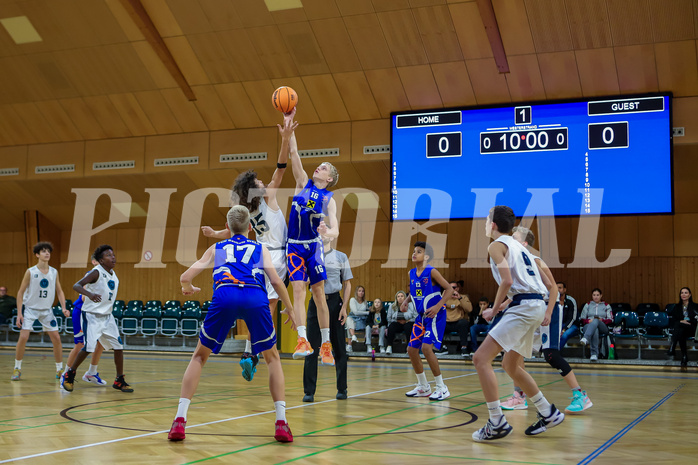 19.10.2024 Österreichischer Basketballverband 2024/25, SLMU14, Vienna Timberwolves vs. FCN Raiffeisen Baskets Wels

