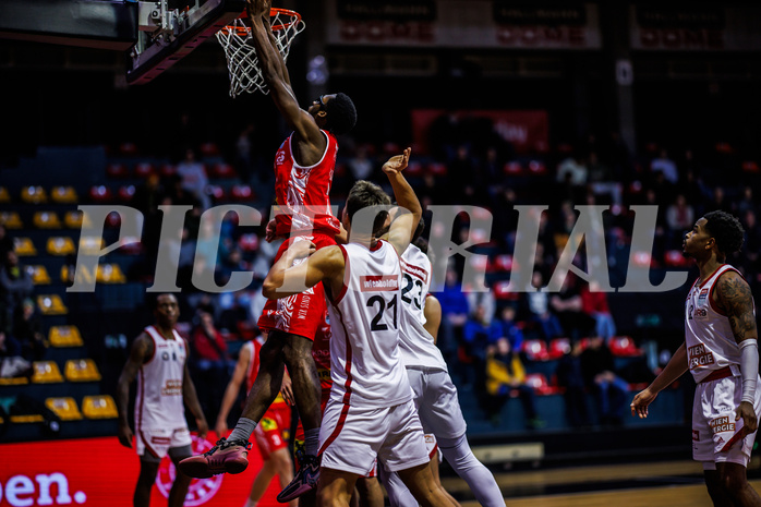 Basketball, Win2Day Superliga 2024/25, Grunddurchgang 13.Runde, BC Vienna, Traiskirchen Lions, Nelson Haskin (21)