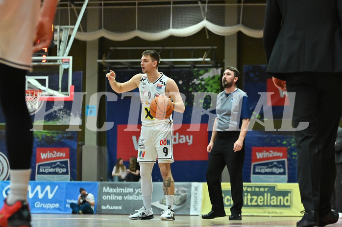 Basketball, Superliga 2024/25, Platzierungsrunde 4.Runde, Flyers Wels vs. Oberwart Gunners,