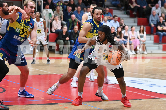 Basketball, Superliga 2024/25, 9. Plazierungsrunde, Flyers Wels vs. UBSC Graz,