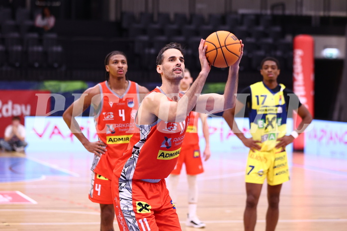 13.01.2024, Graz, Raiffeisen Sportpark Graz, Basketball Superliga 2023/24, Grunddurchgang, Runde 18, UBSC Raiffeisen Graz - Arkadia Traiskirchen Lions