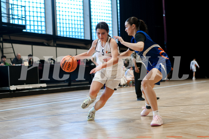 02.03.2025 Österreichischer Basketballverband 2024/25, SLWU16 Basket Flames UNION vs. DBB  Basketgirls Wels