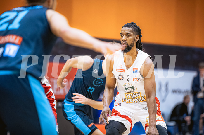 Basketball, Win2Day Superliga 2022/23, Grunddurchgang 6.Runde, Vienna D.C. Timberwolves, BC GGMT Vienna, Carlos Novas Mateo (2)