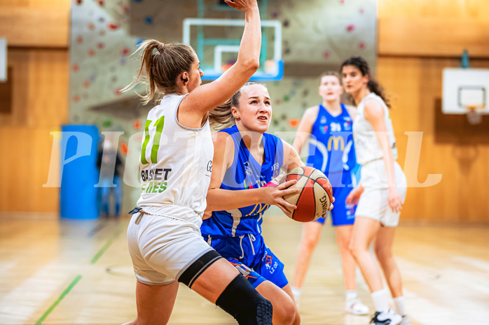 Basketball Basketball Damen Superliga 2021/22, Grunddurchgang 13.Runde Basket Flames vs. DBB LZ Oberösterreich
