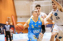 Basketball, Win2Day Superliga 2022/23, Grunddurchgang 22.Runde, Vienna Timberwolves, SKN St. Pölten Basketball, Philip Jalalpoor (5)