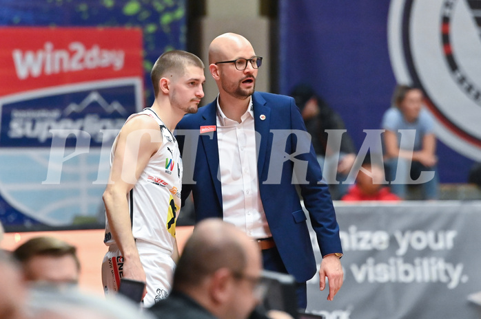 Basketball, Superliga 2024/25, 9. Plazierungsrunde, Flyers Wels vs. UBSC Graz,