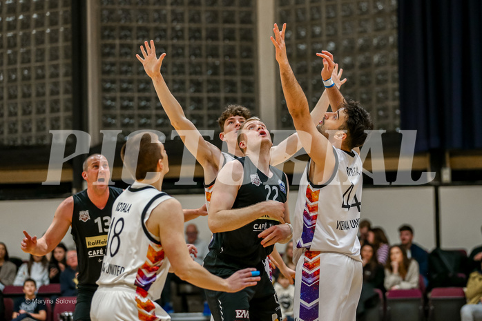 Basketball Zweite Liga 2024/25, Grunddurchgang 15.Runde Vienna United vs. Mattaersburg Rocks


