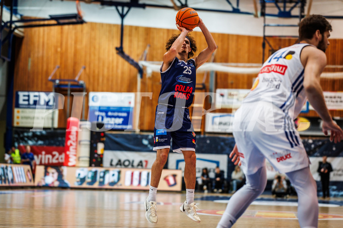 Basketball, win2day Basketball Superliga 2024/25, Grunddurchgang Runde 19, Oberwart Gunners, BBC Nord Dragonz, Lukas Hahn (25)
