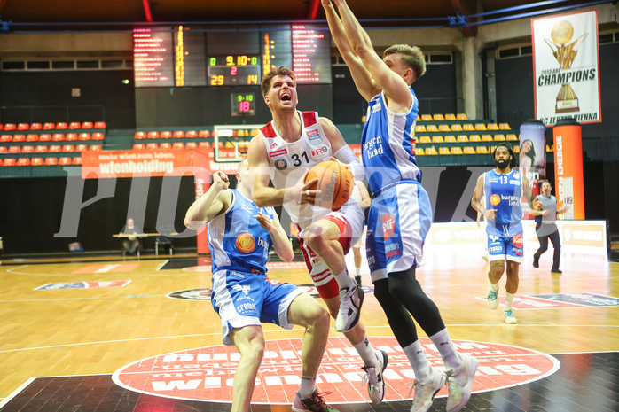 Basketball Superliga 2023/24, Gruunddurchgang 21.Runde BC Vienna vs. Oberwart Gunners