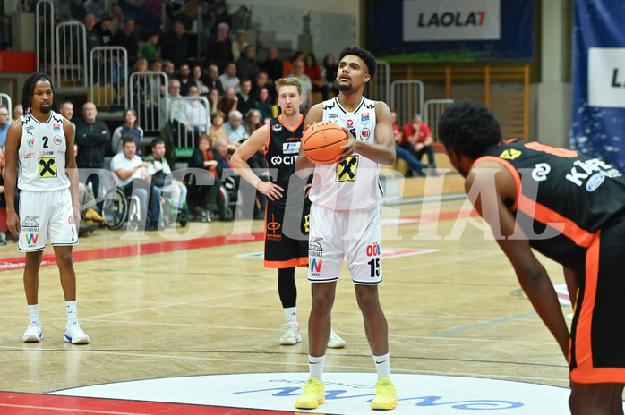 Basketball, Superliga 2023/24, Grunddurchgang 15. Runde, Flyers Wels vs. Fürstenfeld Panthers,
