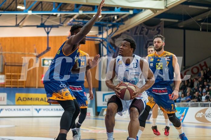 Basketball, ABL 2017/18, Grunddurchgang 25.Runde, Oberwart Gunners, Fürstenfeld Panthers, Marcel White (13)