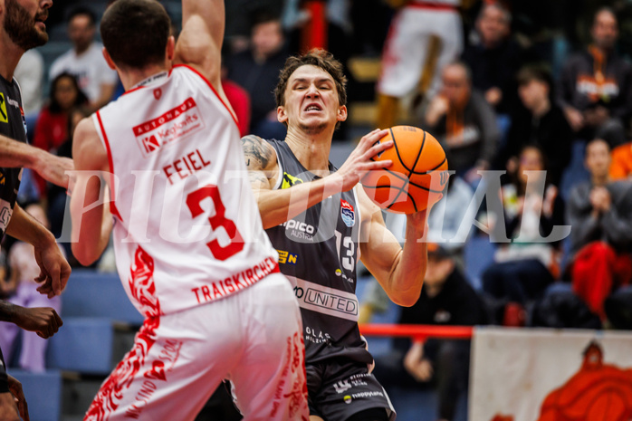 Basketball, win2day Basketball Superliga 2024/25, Grunddurchgang 12.Runde, Traiskirchen Lions, Klosterneuburg Dukes, Lukas Reichle (13)