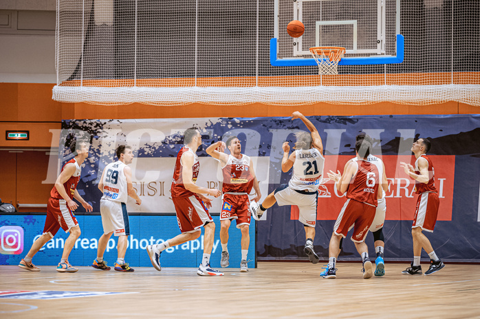 Basketball, Win2Day Superliga 2022/23, 5. Qualifikationsrunde, Vienna Timberwolves, Traiskirchen Lions, Moritz Lanegger (21)