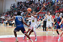 Basketball Superliga 2024/25, Playoff, Viertelfinale Spiel 3, Flyers Wels vs BBC Nord Dragonz,

