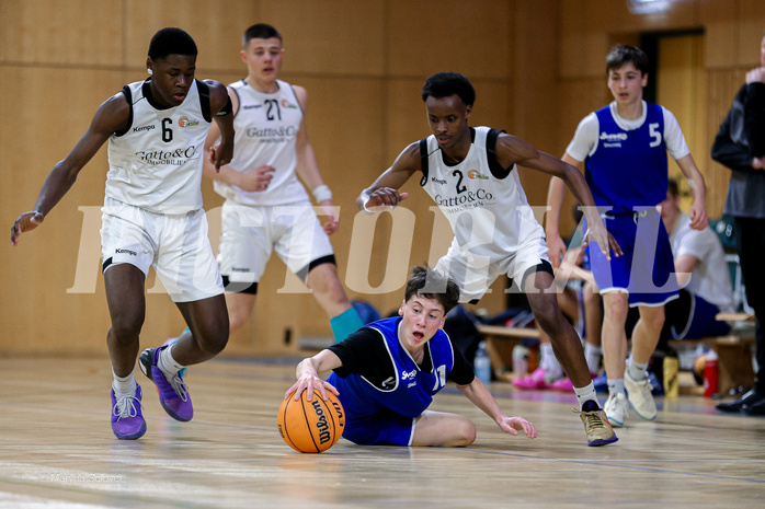 16.02.2025 Österreichischer Basketballverband 2024/25, SLMU16 Basket Flames WAT vs SG Salzkammergut