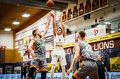 Basketball, bet-at-home Basketball Superliga 2021/22, Grunddurchgang18.Runde, Traiskirchen Lions, Klosterneuburg Dukes, Lukas Hahn (9)