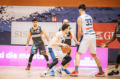 Basketball, Win2Day Superliga 2022/23, Grunddurchgang 13.Runde, Vienna Timberwolves, BK IMMOunited Dukes, Paul Rotter (66), Predrag Miletic (8)