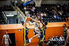 Basketball, Basketball Zweite Liga 2024/25, Grunddurchgang 17.Runde, Vienna Timberwolves, Future Team Steiermark, Daniele Kuchar (22)