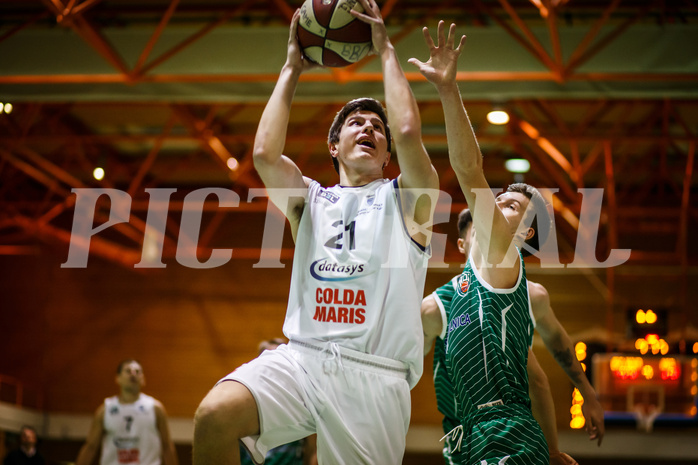 Basketball, Basketball Zweite Liga, Grunddurchgang 16.Runde, BBC Nord Dragonz, KOS Celovec, Lukas Knor (21)