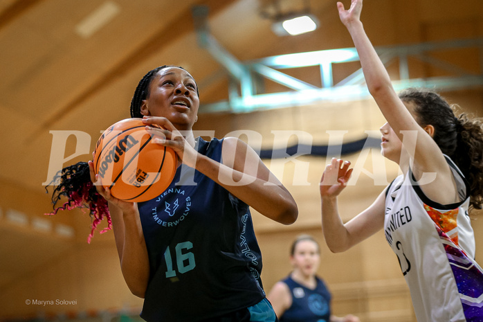 23.02.2025 Österreichischer Basketballverband 2024/25, SLWU14 Vienna United vs. Vienna Timberwolves