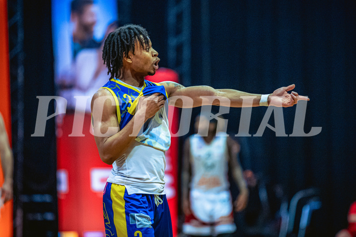 Basketball, Win2Day Superliga 2022/23, Viertelfinale Spiel 1, BC Vienna, UBSC Graz, Zachery Deshon Cooks (3)