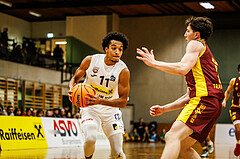 Basketball, Basketball Zweite Liga 2024/25, Grunddurchgang 6.Runde, Mattersburg Rocks, Traiskirchen Lions, Yann Grandperret (11)