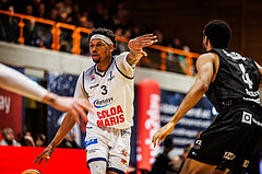 Basketball, win2day Basketball Superliga 2024/25, Grunddurchgang Runde 15, BBC Nord Dragonz, Kapfenberg Bulls, Rayshawn Mart (3)